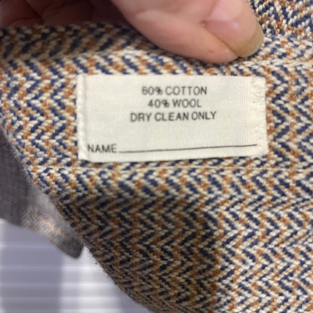 Halston Wool Blend Plaid Button Down Long Sleeve … - image 8